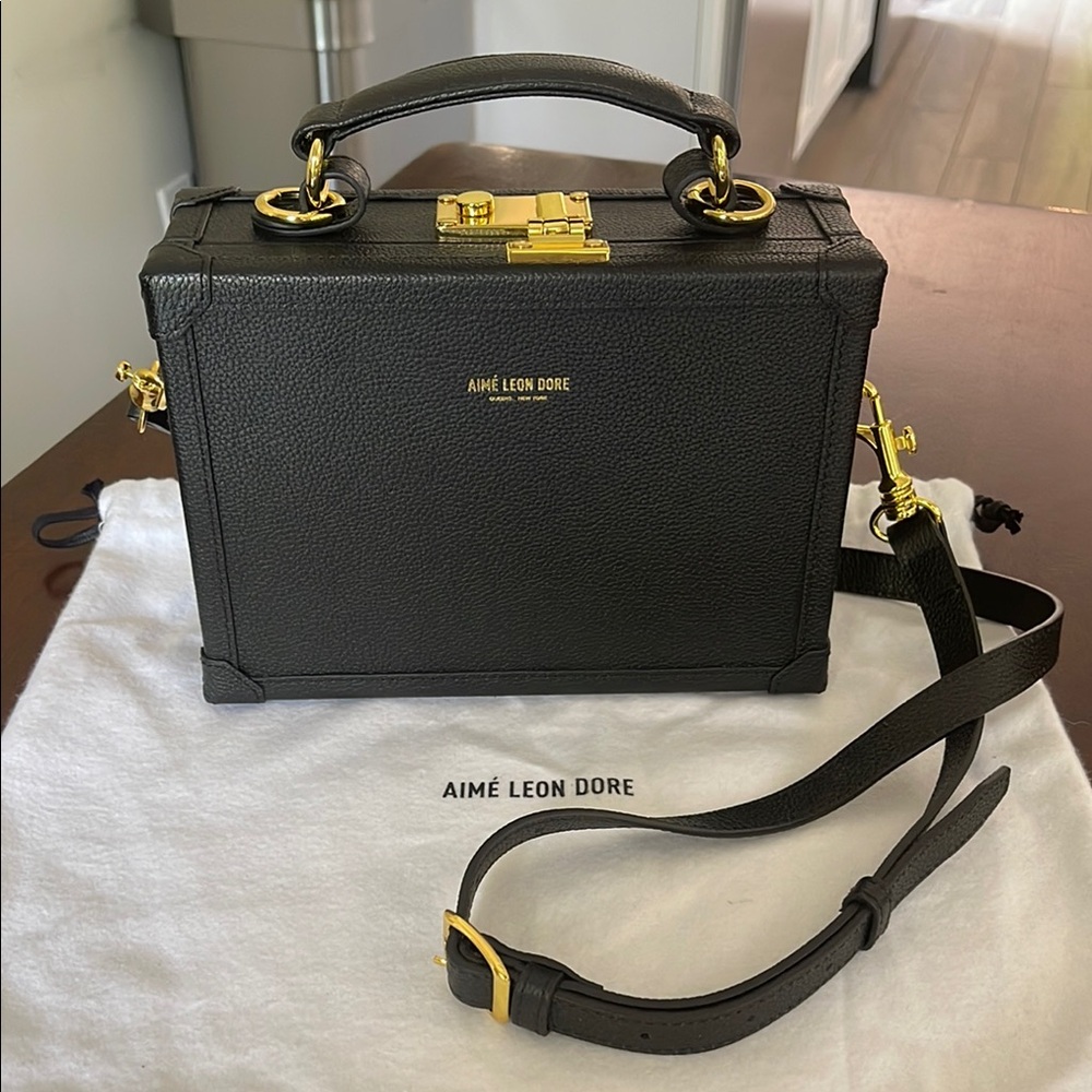 Aime Leon Dore Leather Hardcase Crossbody Bag